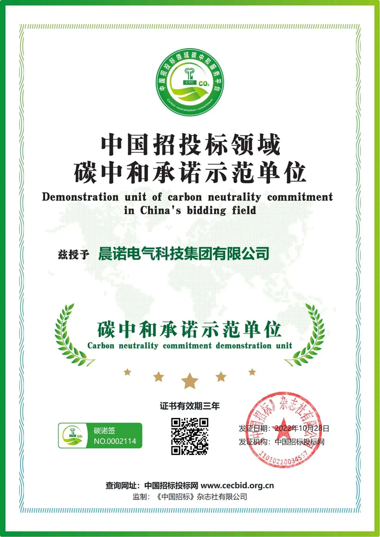 Carbon Neutrality Commitment Demonstration Unit