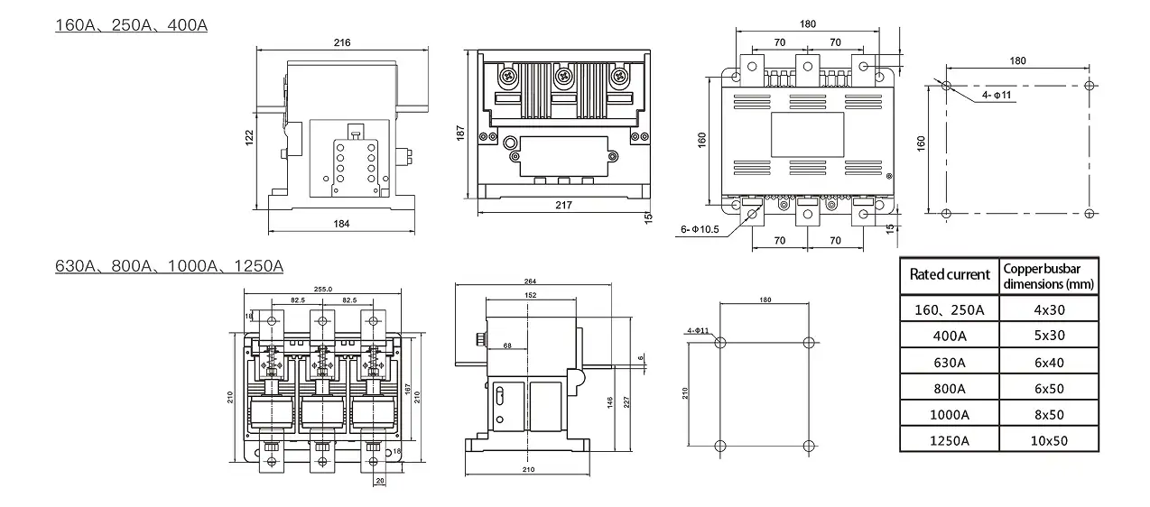 Низковольтный вакуумный контактор (CKJ20-160/250/400 )