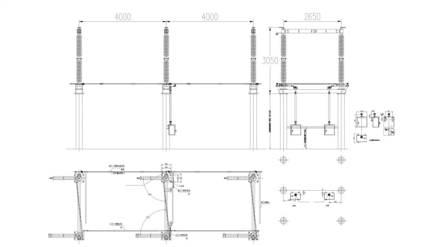 gw4-252-disconnect-switch-installation-dimensions-diagram