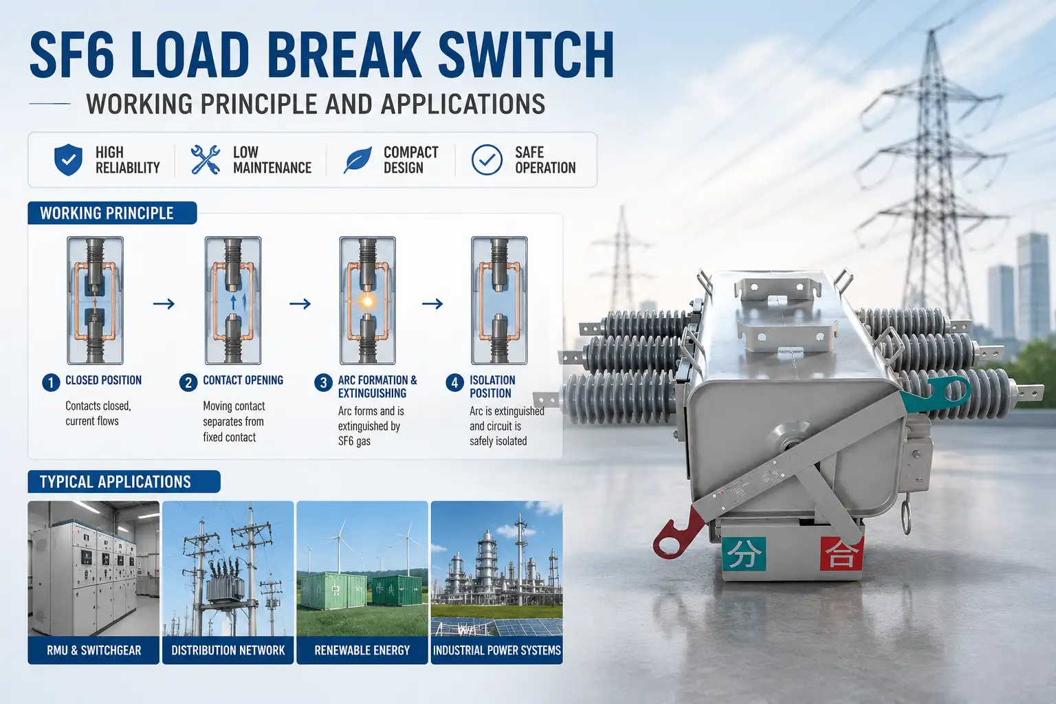 What Is an SF6 Load Break Switch and How Does It Work?