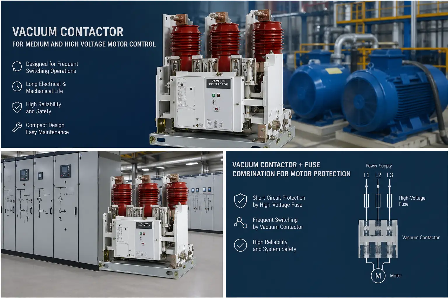 Why Vacuum Contactors Are the First Choice for Medium and High Voltage Motor Control